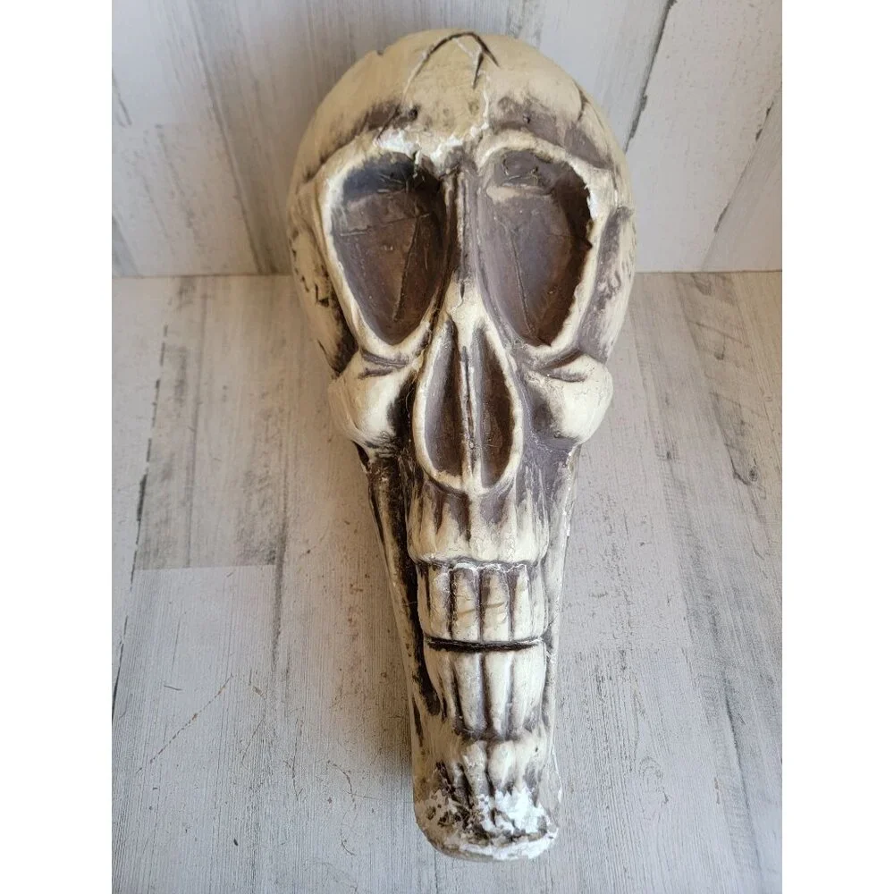 Skull large foam AS IS head Halloween prop home decor bowl unique